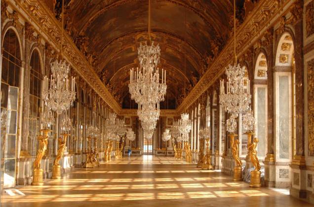 Salão dos Espelhos no Château de Versailles