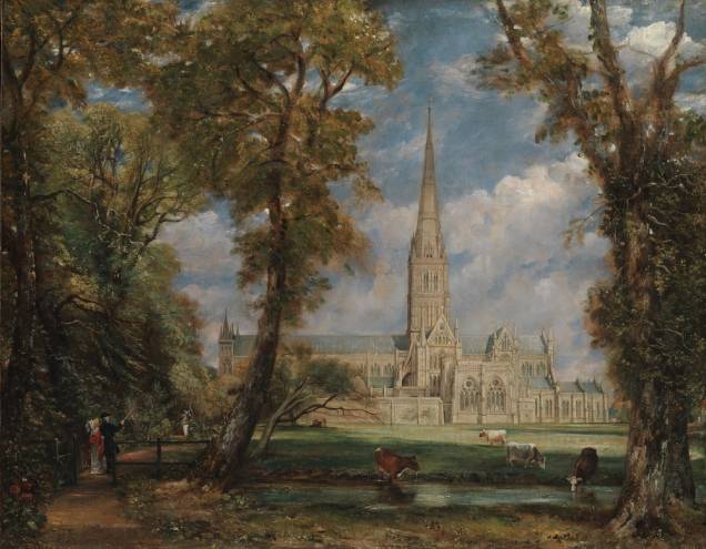 <em>Salisbury Cathedral from the Bishops Grounds</em>, de John Constable, um dos maiores pintores clássicos do Reino Unido, destaque do Metropolitan Museum of Art
