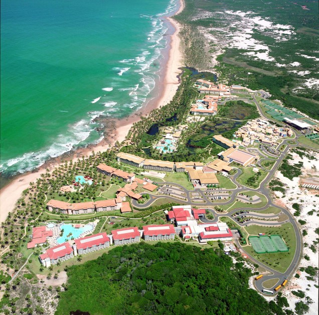 Vista do complexo Costa do Sauipe, na Bahia 