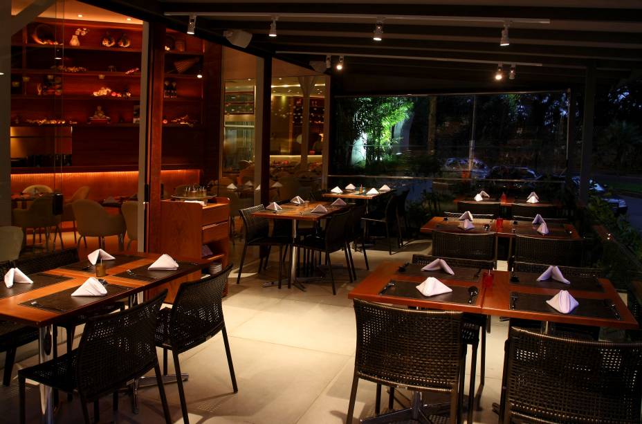 Ambiente do Sawasdee Bistrô, no São Conrado Fashion Mall, Rio de Janeiro