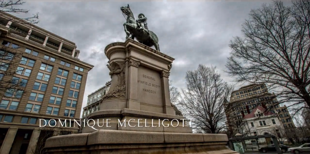 <strong>Memorial ao General Winfield Scott Hancock</strong>, na <strong>Pennsylvania Ave NW</strong> com a <strong>7th St NW</strong>