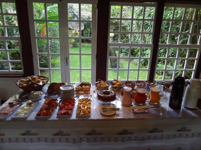 Mesa do café da manhã