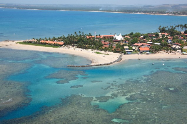 Vista aérea do Serrambi Resort, em Porto de Galinhas, Pernambuco