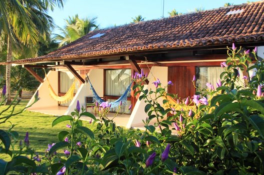 Área de descanso do Serrambi Resort, em Porto de Galinhas, Pernambuco