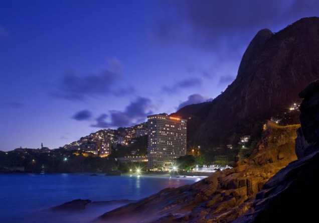 Vista externa do Sheraton Rio Hotel & Resort, no Rio de Janeiro
