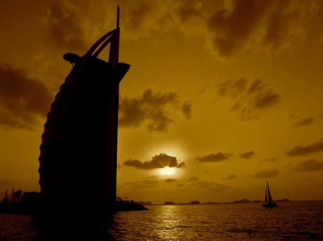 Pôr do Sol em Dubai Pôr do Sol em Dubai