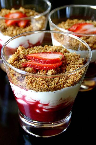Morango com chantilly 