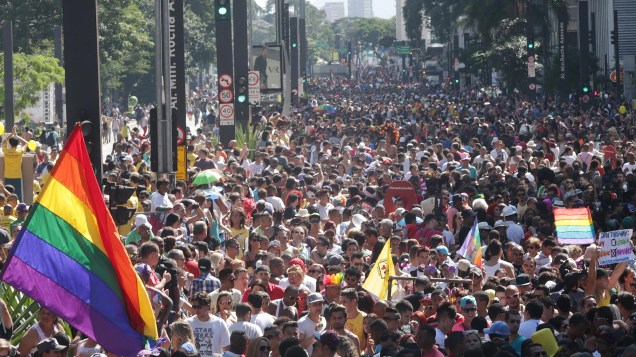 <strong>1. <a href="https://viajeaqui.abril.com.br/cidades/br-sp-sao-paulo" rel="São Paulo (SP)" target="_blank">São Paulo (SP)</a></strong>        A Avenida Paulista fica lotada durante os desfiles da Parada Gay em São Paulo. Uma das regiões mais gay-friendly da cidade é a do baixo Augusta, na altura do bar Athenas