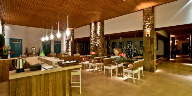 Spa Bar Sala do Lake Villas Charm Hotel, em Amparo - SP