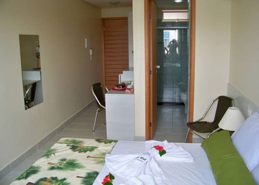 Apartamento standard da hospedagem <a href="https://viajeaqui.abril.com.br/estabelecimentos/br-pe-porto-de-galinhas-hospedagem-agua-viva" rel="Água Viva"><strong>Água Viva</strong></a>, em Porto de Galinhas, Pernambuco