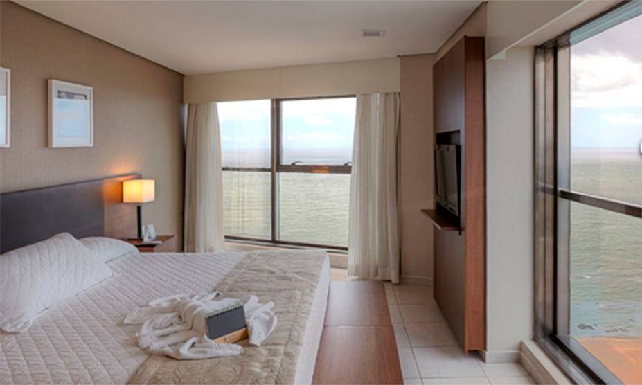 Suíte Double do hotel Transamérica Prestige, em Recife, Pernambuco