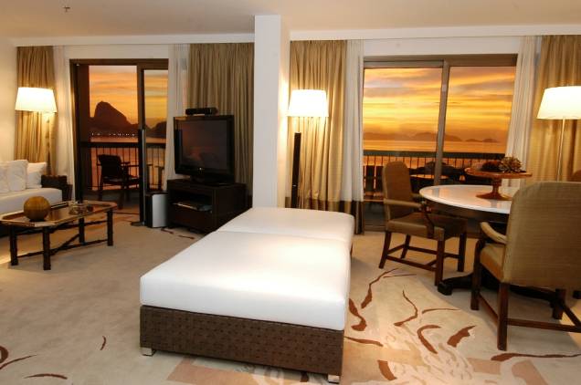 Sala da Suíte Imperial do Sofitel Rio de Janeiro Copacabana Sala da Suíte Imperial do Sofitel Rio de Janeiro Copacabana