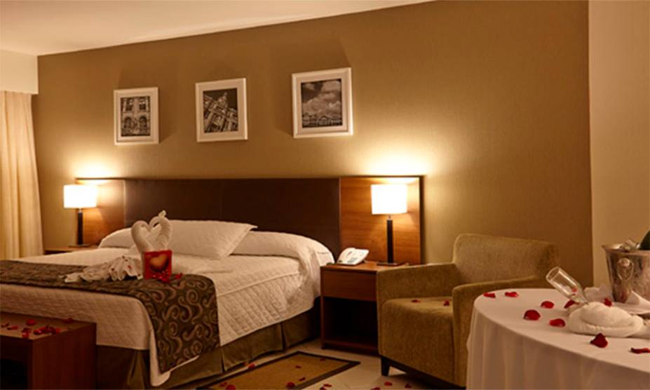 Suíte Romântica do hotel Transamérica Prestige, em Recife, Pernambuco