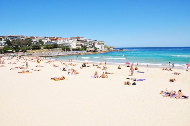 Pertinho de Sydney, Bondi Beach é uma das mais famosas da Austrália