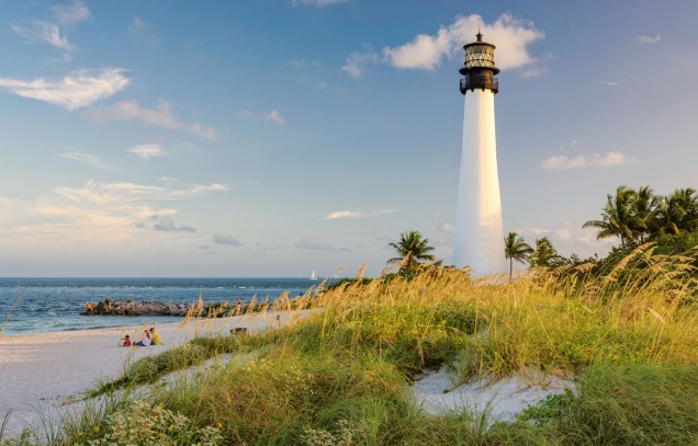<strong>6. Cape Florida State Park, Key Biscayne, Flórida</strong>O mar tranquilo de Cape Florida deixa a praia ideal para nado e banho