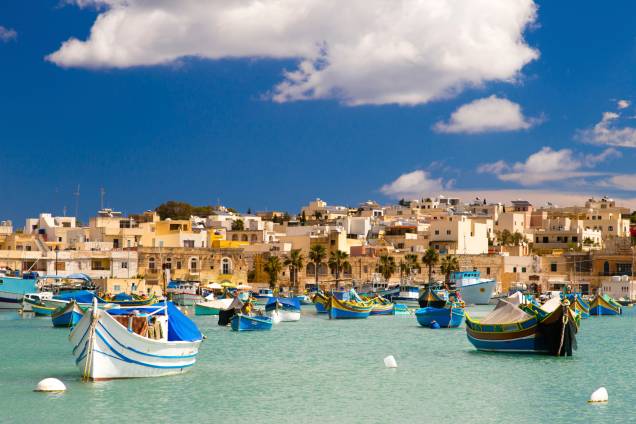 Porto Marsaxlokk, em Malta