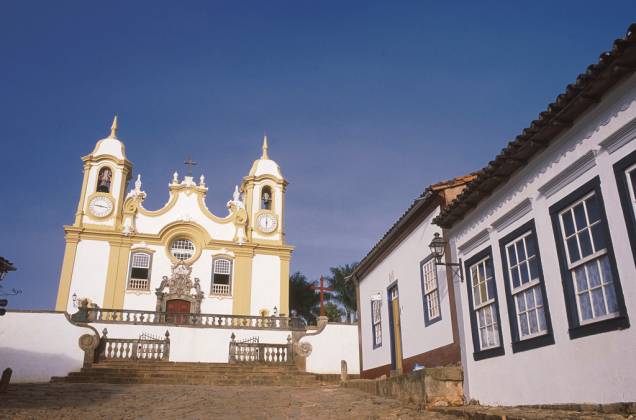 A <strong>Igreja Matriz de Santo Antônio</strong>, a mais importante da cidade de Tiradentes (MG), tem esculturas de Aleijadinho de 1810