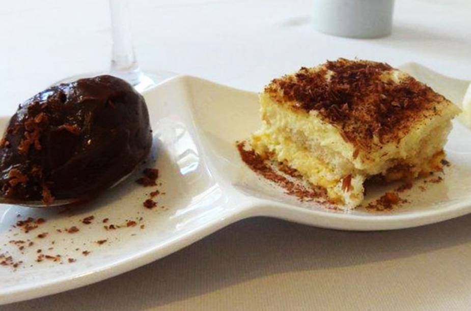 Colher de brigadeiro de Ovomaltine e tiramisú estão entre as sobremesas do cardápio