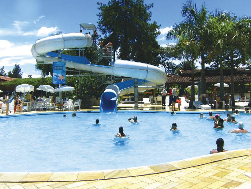 Tobogã na piscina do Hotel Fazenda Mazzaropi