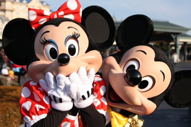 Mickey e Minnie na Tokyo Disneyland