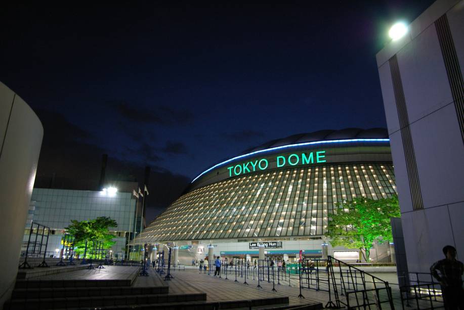 Tokyo Dome, o estádio de beisebol que abriga alguns dos melhores shows da capital japonesa Tokyo Dome, o estádio de beisebol que abriga alguns dos melhores shows da capital japonesa
