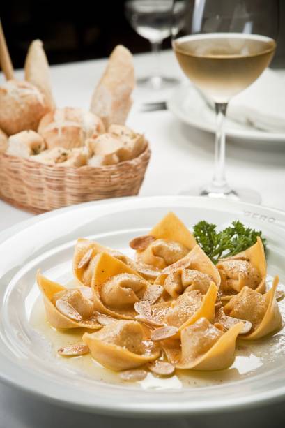 Tortelli de abóbora e amaretto do restaurante Gero, em Ipanema, no Rio de Janeiro