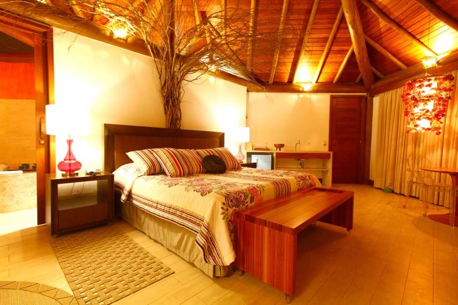 Quarto da Pousada Triboju, em Fernando de Noronha