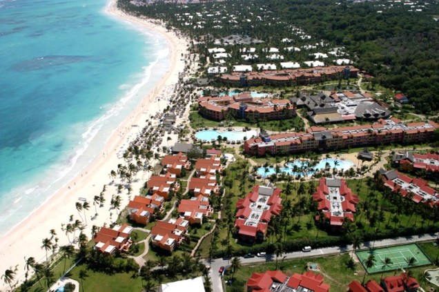 Vista aérea do complexo de resorts Princess