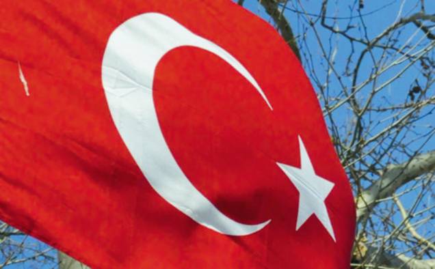 A bandeira da Turquia A bandeira da Turquia