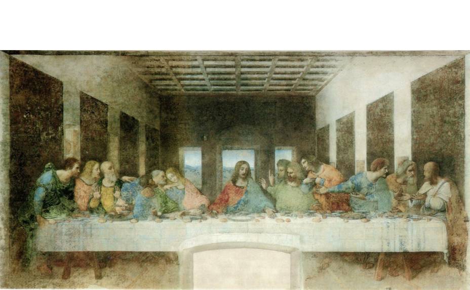 A Última Ceia, afresco de Leonardo da Vinci