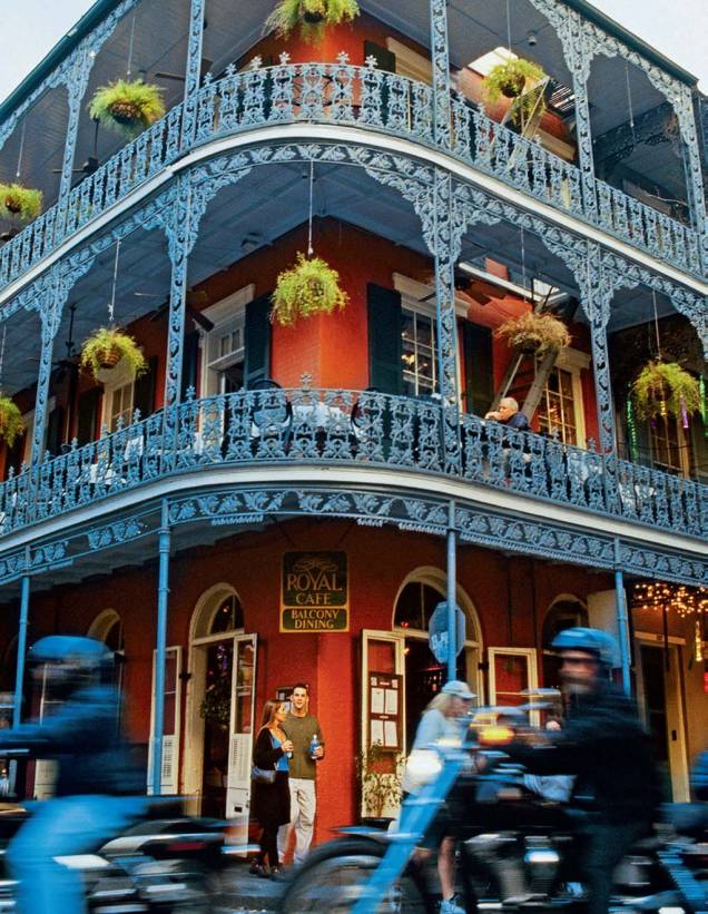 Varandas de ferro, em Nova Orleans