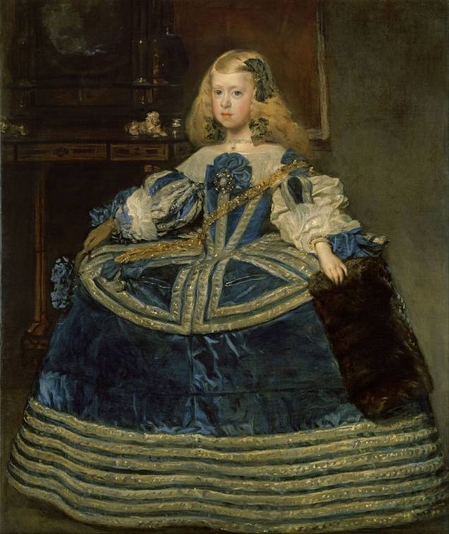 Infanta Margarita Teresa com Vestido Azul (detalhe), Velásquez, Kunsthistorischesmuseum
