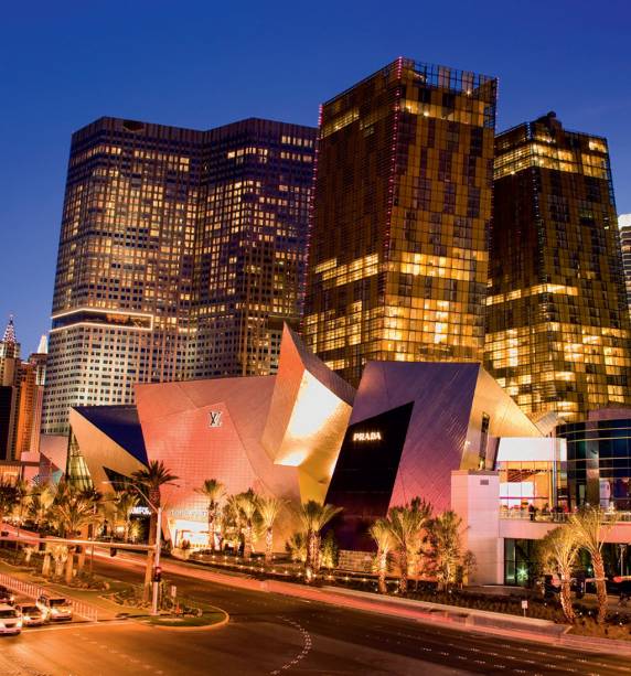 O Crystals e as arrojadas Veers Towers, no CityCenter O Crystals e as arrojadas Veers Towers, no CityCenter