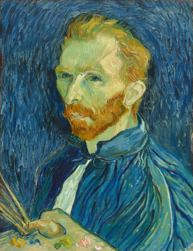 Autorretrato (detalhe), Vincent Van Gogh, 1889