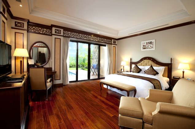 Quarto do <a href="https://www.booking.com/hotel/vn/vinpearl-luxury-nha-trang.pt-br.html?aid=332455&label=viagemabril-hoteisflutuantes" rel="Vinpearl Luxury Nha Trang " target="_blank">Vinpearl Luxury Nha Trang</a>