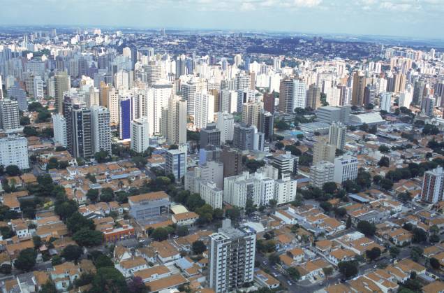 Vista aérea da cidade