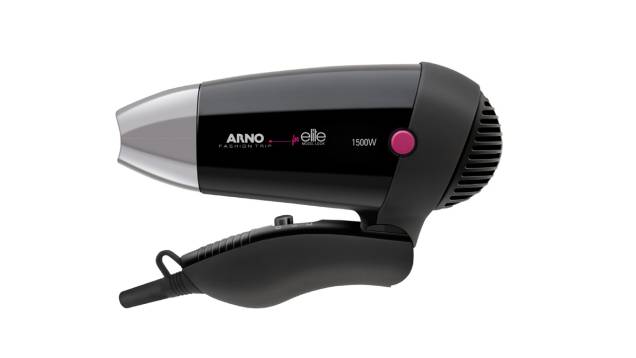 <strong>Fashion Trip Arno for Elite</strong>O modelo é um dos mais potentes entre os compactos, com 1.500 W. Com cabo dobrável e bivolt, tem duas velocidades, mas apenas uma temperatura. Pesa 420 gramas.Preço sugerido: R$ 89,99. <strong>Fashion Trip Arno for Elite</strong>O modelo é um dos mais potentes entre os compactos, com 1.500 W. Com cabo dobrável e bivolt, tem duas velocidades, mas apenas uma temperatura. Pesa 420 gramas.Preço sugerido: R$ 89,99.