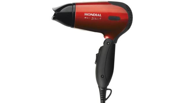 <strong>Mondial Max Travel</strong>Com dois ajustes de temperatura e duas velocidades, o modelo bivolt tem cabo dobrável, 1.200 W de potência e pesa cerca de 340 gramas.Preço sugerido: R$ 41,90. <strong>Mondial Max Travel</strong>Com dois ajustes de temperatura e duas velocidades, o modelo bivolt tem cabo dobrável, 1.200 W de potência e pesa cerca de 340 gramas.Preço sugerido: R$ 41,90.