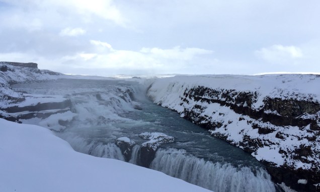 A região no entorno da queda dágua de Gullfoss, na <a href="https://viajeaqui.abril.com.br/paises/islandia" rel="Islândia" target="_self">Islândia</a>, abrigou o almoço do fotógrafo