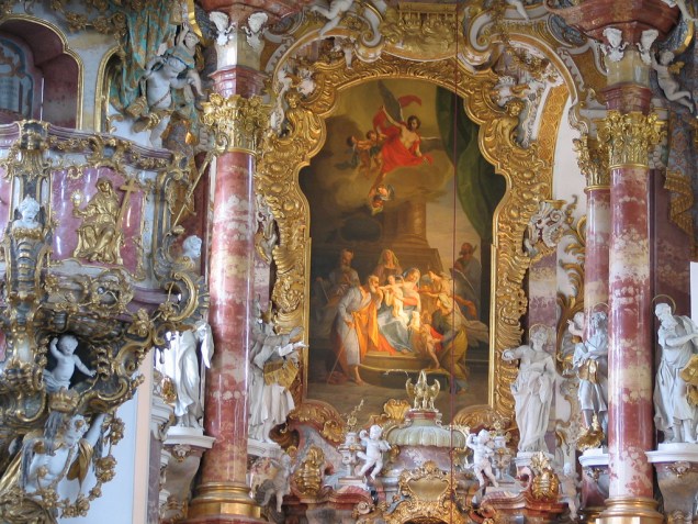 A Wieskirche é uma obra-prima do estilo rococó