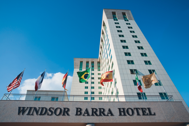 Fachada do hotel Windsor Barra, na Barra da Tijuca, Rio de Janeiro
