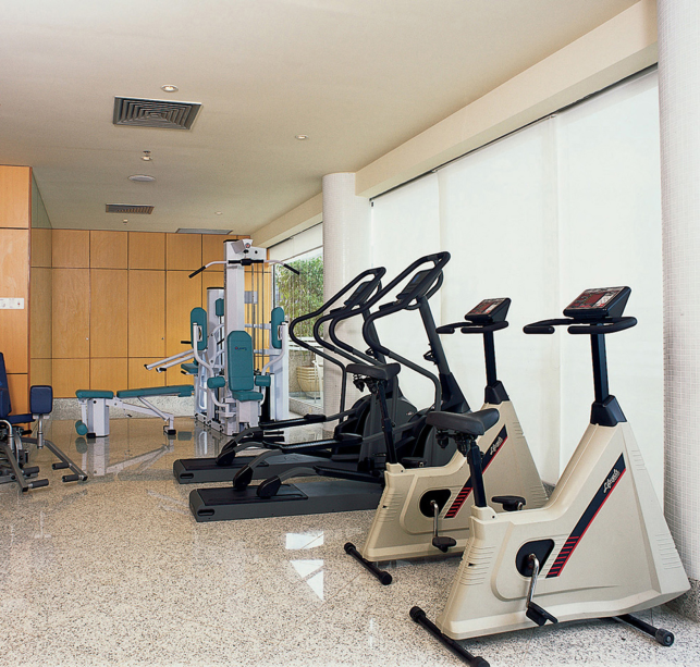 Sala de ginástica do hotel Windsor Guanabara, no Centro do Rio de Janeiro