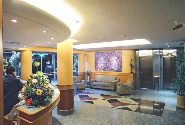 Lobby do hotel Windsor Martinique, em Copacabana, Rio de Janeiro