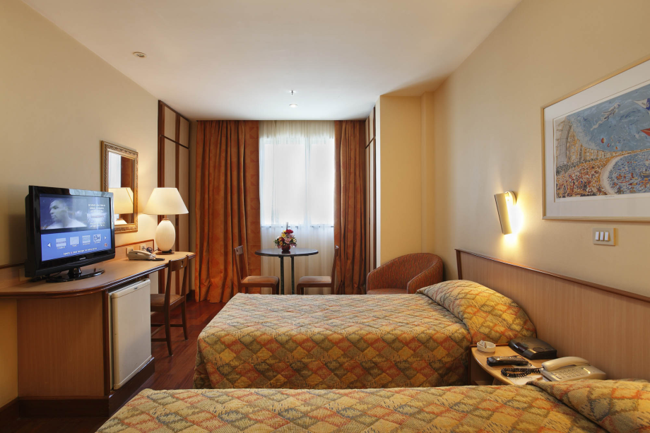 Quarto Superior Executivo Twin do hotel Windsor Plaza, em Copacabana, Rio de Janeiro