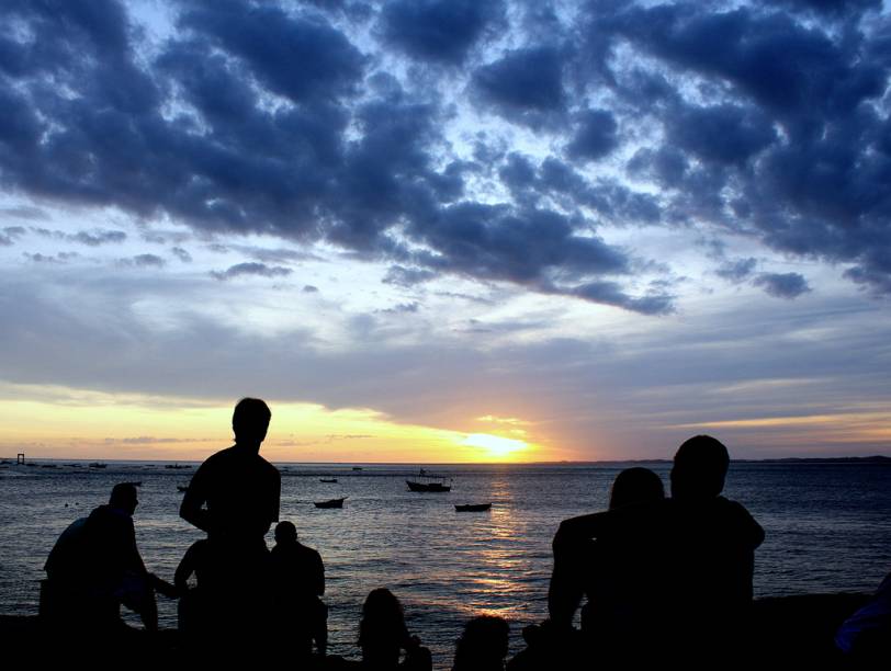 Pôr do sol no Solar do Unhão, em <a href="http://viajeaqui.abril.com.br/cidades/br-ba-salvador" rel="Salvador" target="_blank">Salvador</a> (<a href="http://viajeaqui.abril.com.br/estados/br-bahia" rel="BA" target="_blank">BA</a>)