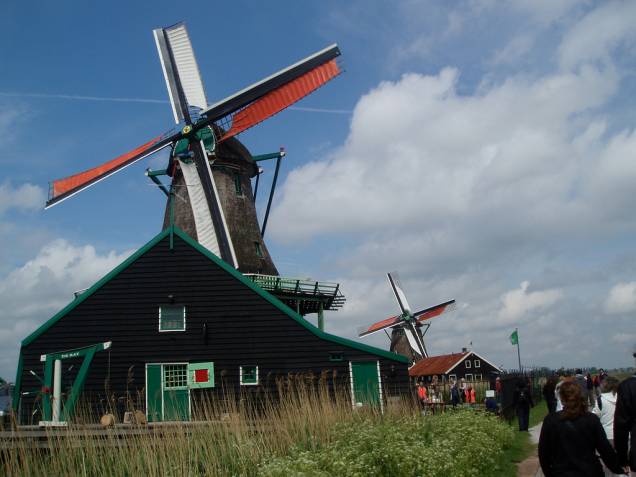 Moinho de vento em Zaanse Schans
