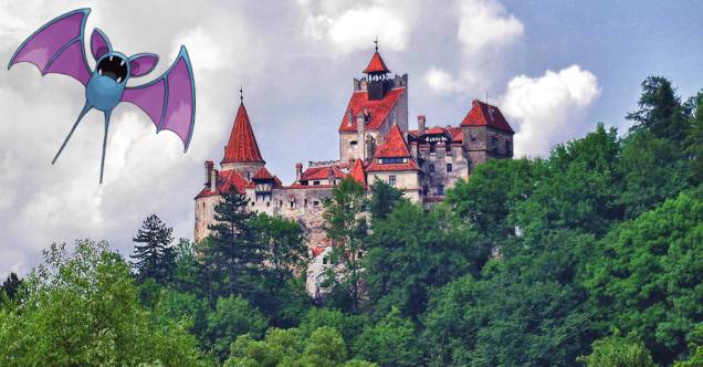 <strong>ZUBAT: <a href="https://viajeaqui.abril.com.br/materias/os-mais-belos-castelos-fortes-e-muralhas-do-mundo#16" rel="CASTELO DE BRAN" target="_blank">CASTELO DE BRAN</a> (<a href="https://viajeaqui.abril.com.br/paises/romenia/" rel="ROMÊNIA" target="_blank">ROMÊNIA</a>)</strong>Ok, a gente sabe que ele não é seu preferido. Mas se você já está jogando Pokémon Go, sabe que ele aparece tanto, mas tanto que é impossível não criar algum tipo de apego ao primo mutante do morcego. O Castelo de Bran é um monumento nacional e marco histórico da Romênia. O endereço seria uma boa morada para o Zubat por motivos simbólicos: situado na fronteira entre a Transilvânia e a Valáquia, ele é conhecido habitualmente como o "Castelo do Drácula" por conta da obra de Bram Stoker, que apontava que este castelo era o lar doce lar do Príncipe Vlad Tepes, governador da Valáquia, e inspirador máximo do Drácula <strong>ZUBAT: <a href="https://viajeaqui.abril.com.br/materias/os-mais-belos-castelos-fortes-e-muralhas-do-mundo#16" rel="CASTELO DE BRAN" target="_blank">CASTELO DE BRAN</a> (<a href="https://viajeaqui.abril.com.br/paises/romenia/" rel="ROMÊNIA" target="_blank">ROMÊNIA</a>)</strong>Ok, a gente sabe que ele não é seu preferido. Mas se você já está jogando Pokémon Go, sabe que ele aparece tanto, mas tanto que é impossível não criar algum tipo de apego ao primo mutante do morcego. O Castelo de Bran é um monumento nacional e marco histórico da Romênia. O endereço seria uma boa morada para o Zubat por motivos simbólicos: situado na fronteira entre a Transilvânia e a Valáquia, ele é conhecido habitualmente como o "Castelo do Drácula" por conta da obra de Bram Stoker, que apontava que este castelo era o lar doce lar do Príncipe Vlad Tepes, governador da Valáquia, e inspirador máximo do Drácula