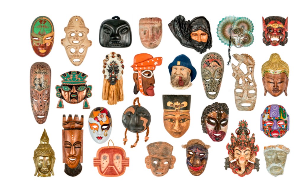Coleção de máscaras da advogada carioca Ila Sant'Anna
