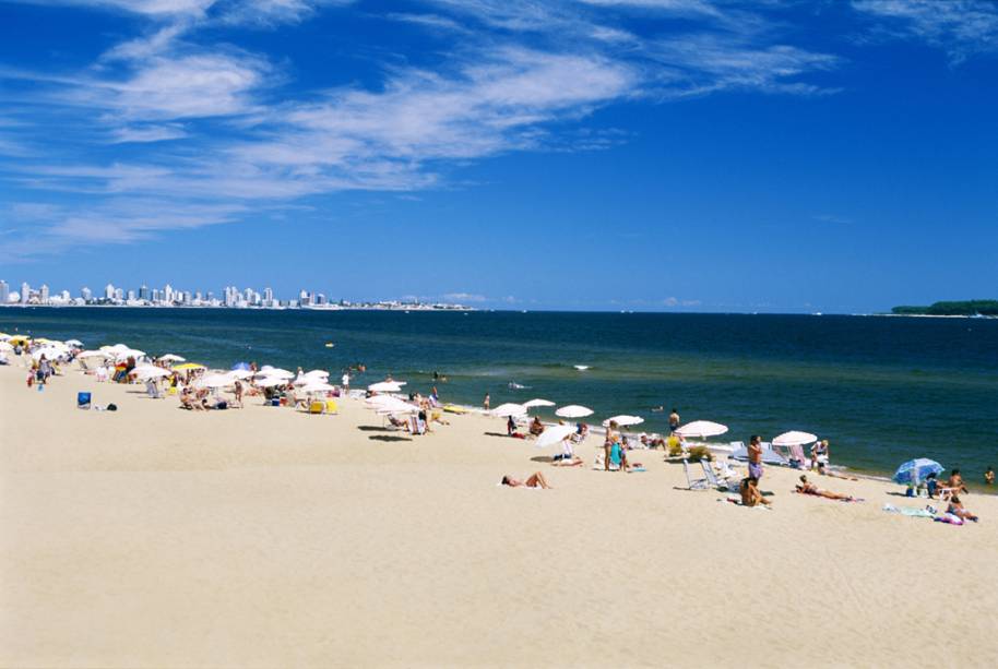Praia em Punta del Este Praia em Punta del Este