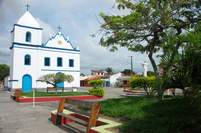 Igreja Nossa Senhora da Purificação, na praça principal da cidade
